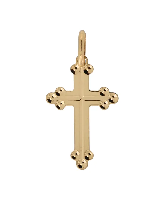 18CT Y/G CRUCIFIX 511